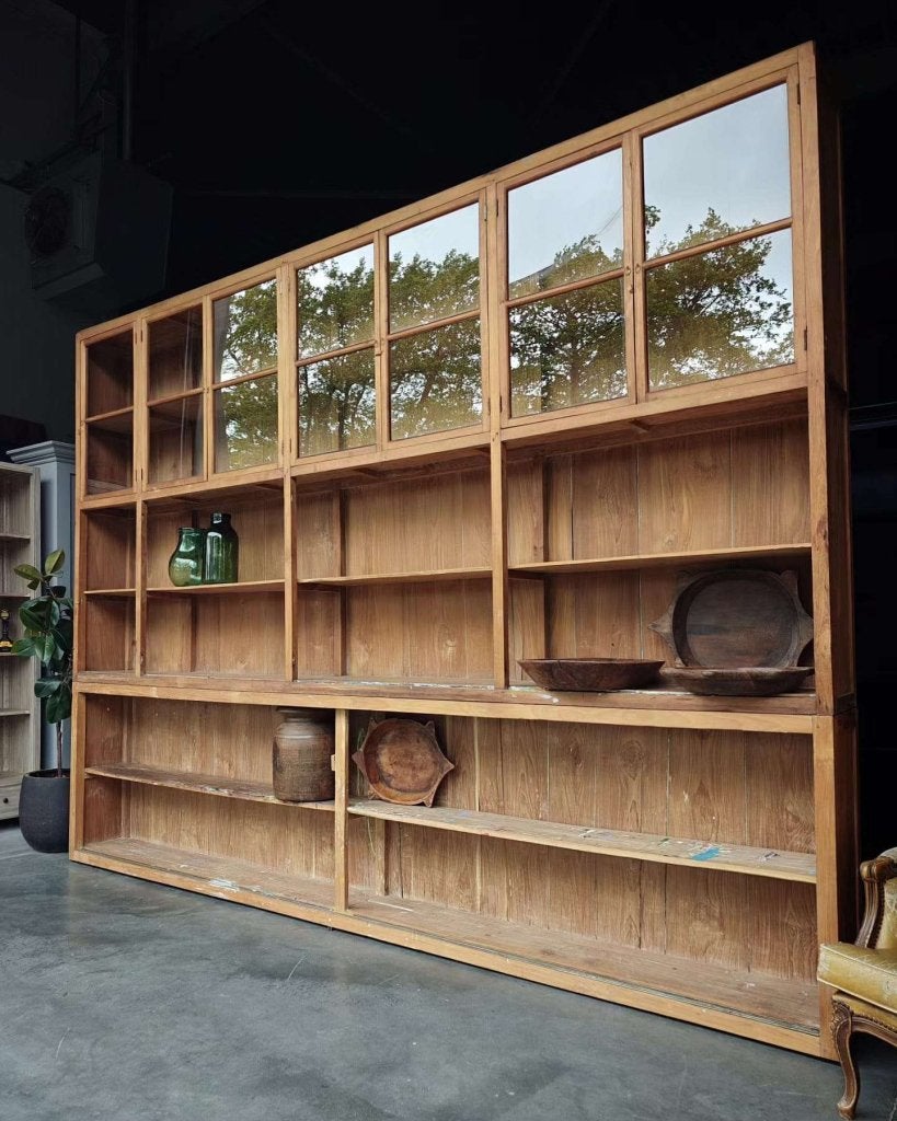 Geweldige antieke winkelkast | Wandkast | Vintage teak #4353