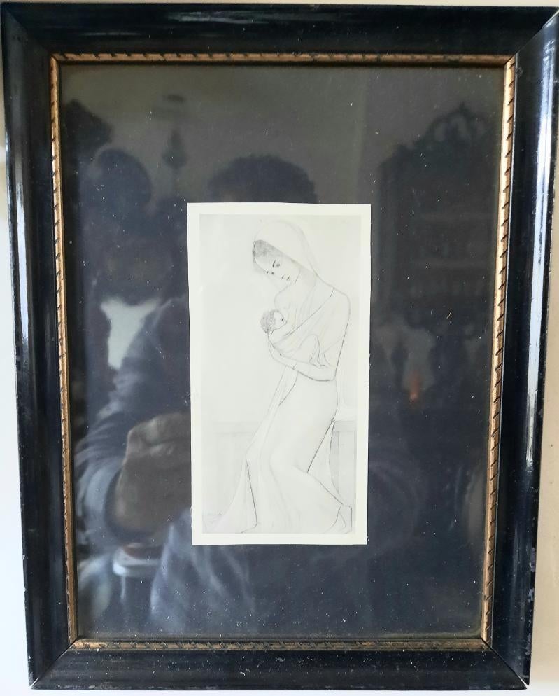 Prent litho van Jan Toorop madonna met kind.1927, Antiek en Kunst, Ophalen of Verzenden