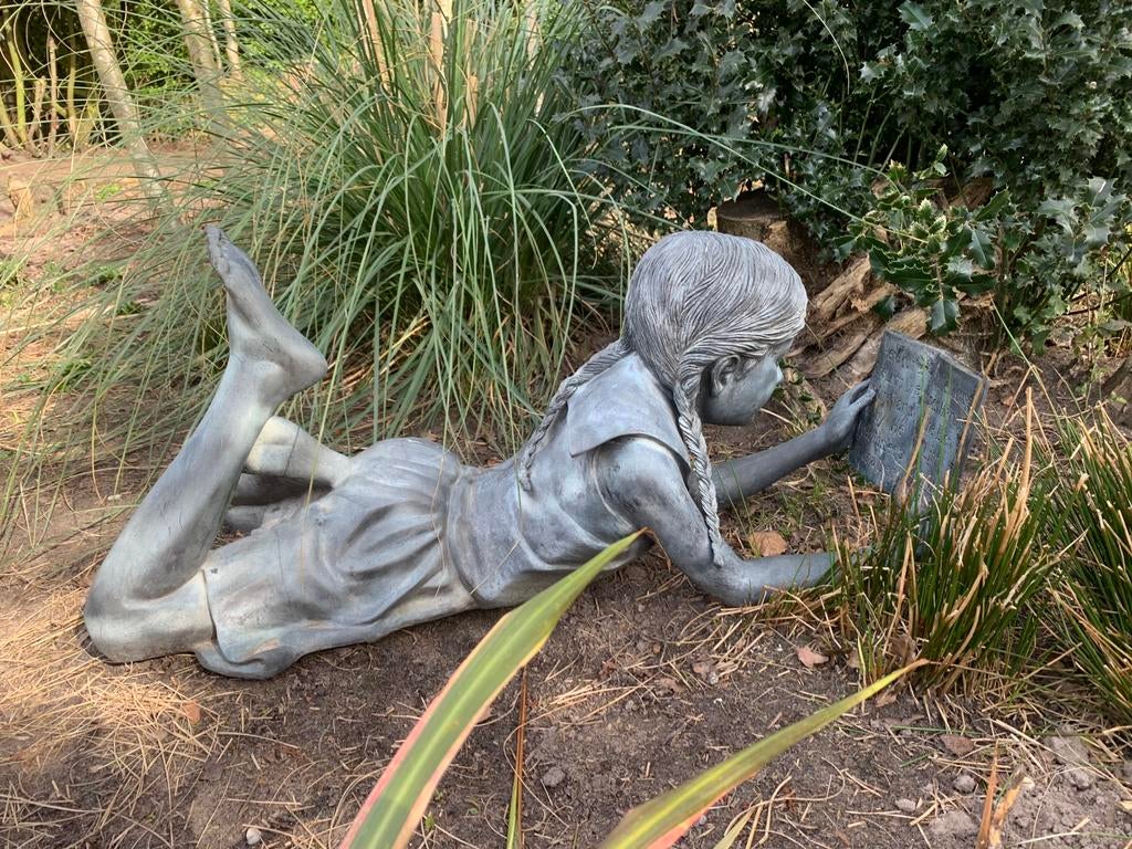 Bronzen tuinbeeld, Tuin en Terras, Tuinbeelden, Ophalen, Overige materialen