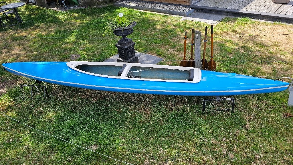 kano 2 persoons polyester, Watersport en Boten, Kano's, Ophalen, Gebruikt, Met peddels, Twee personen