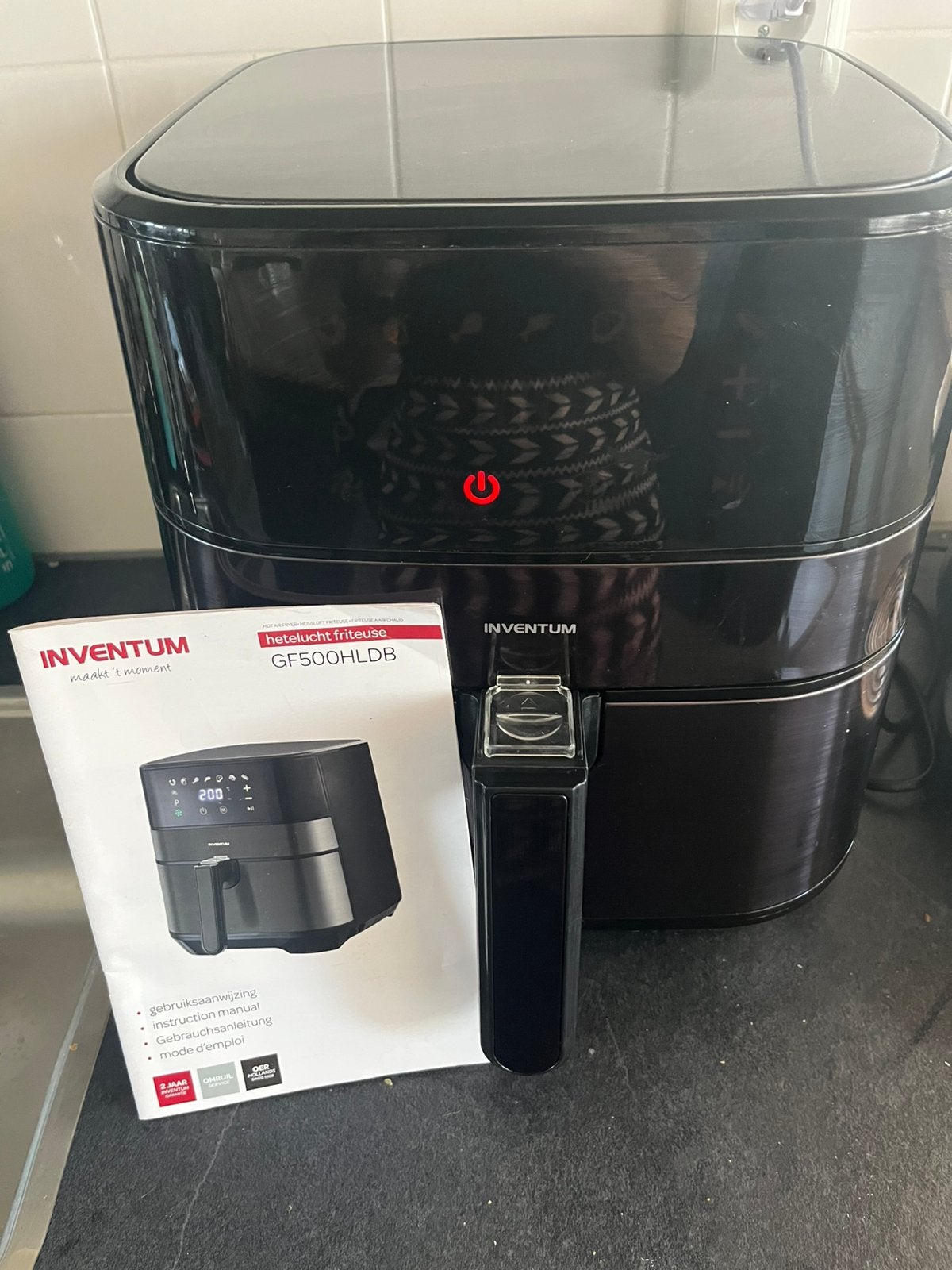 Inventum GF500HLDB airfryer 5L in nette staat., Ophalen, Zo goed als nieuw