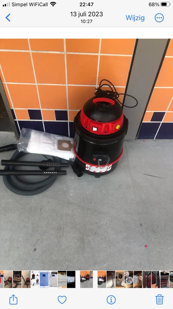 Bouw stofzuiger, Ophalen of Verzenden, Zo goed als nieuw