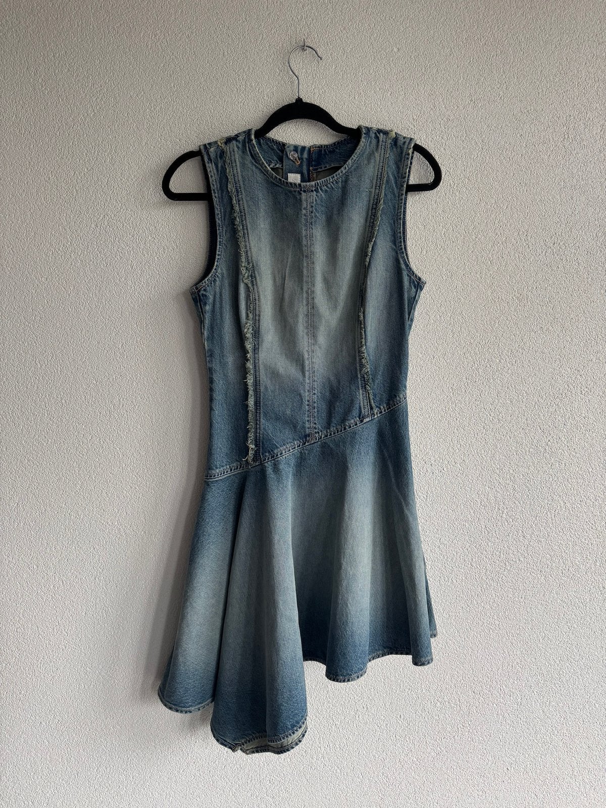 Zara asymmetrische denim spijker jurk, Blauw, Zara, Nieuw, Ophalen of Verzenden