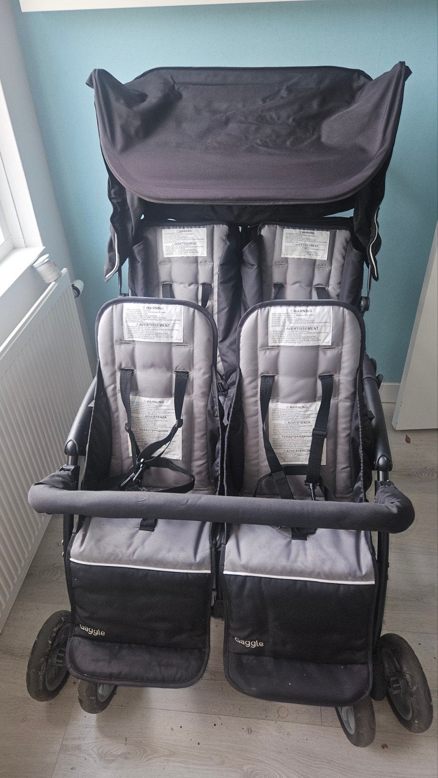 Gaggle Compas vierling Kinderwagen - z.g.a.n., Ophalen, Zo goed als nieuw, Overige merken