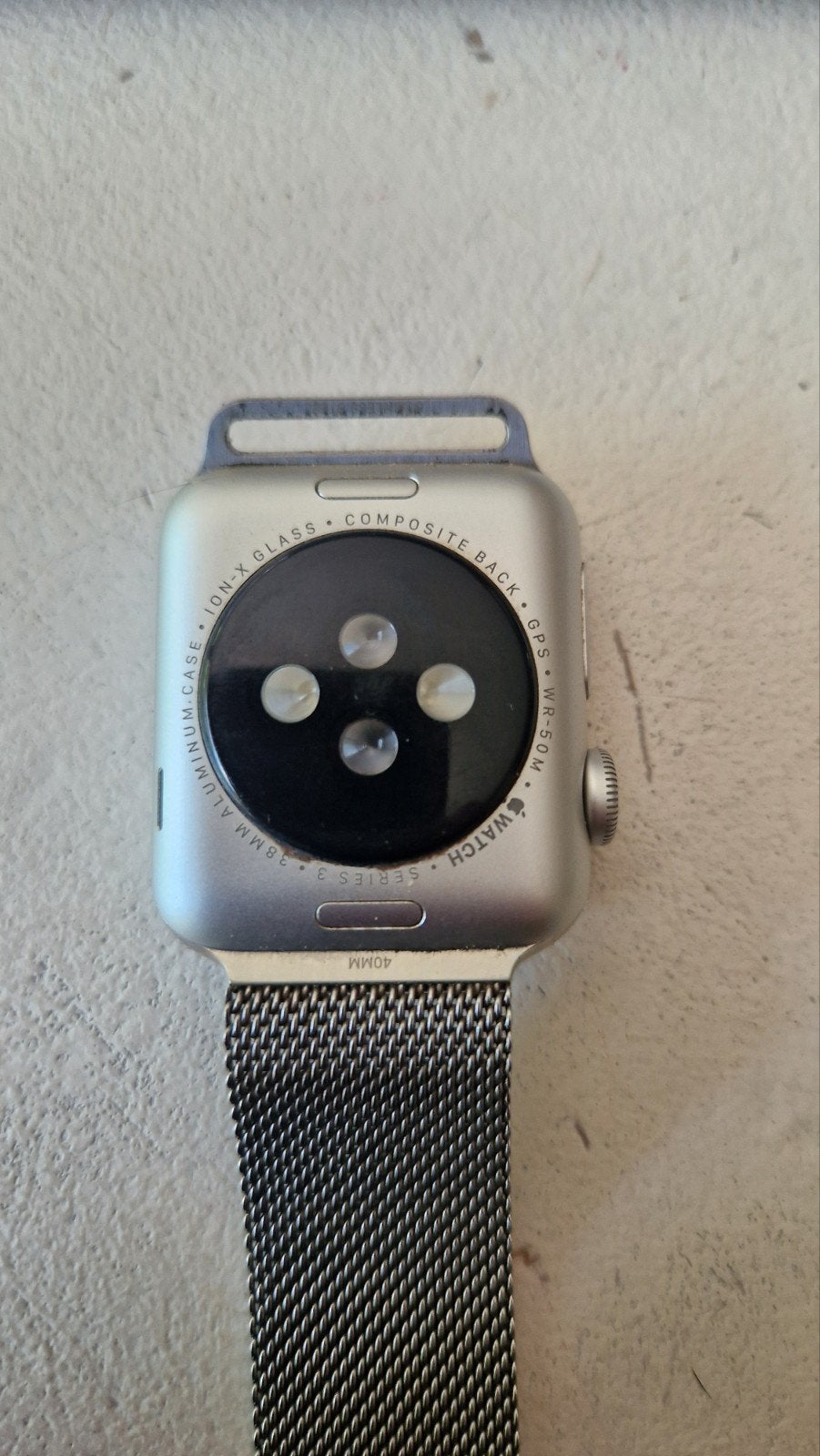 Apple Watch Series 3 38mm Aluminium GPS, Gebruikt, Stappen, IOS, Ophalen of Verzenden