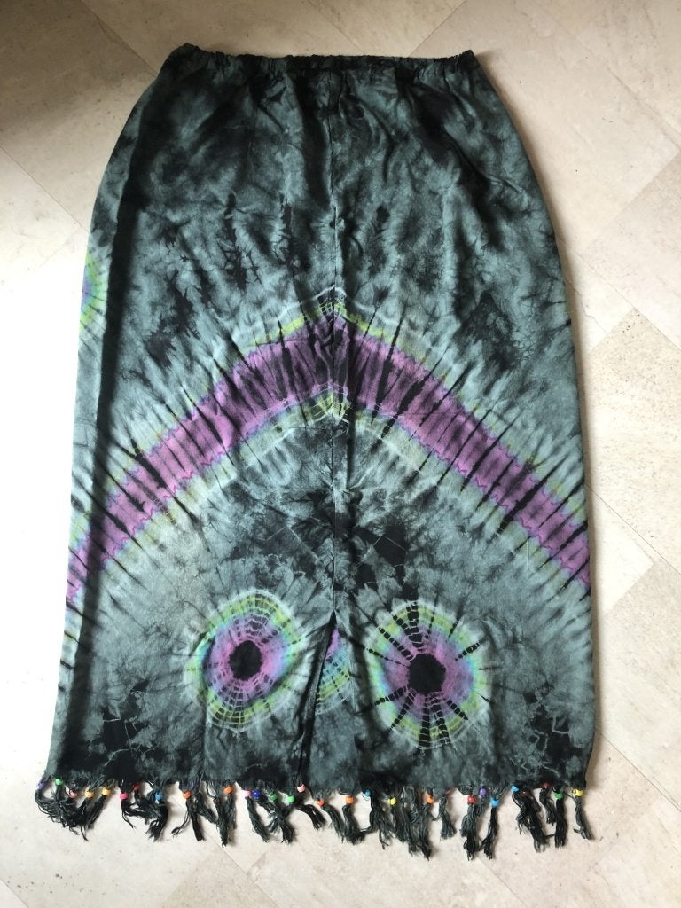 V) mm24 leuke hippie boohoo style maxi rok met franje, Kleding | Dames, Rokken, Maat 38/40 (M), Overige kleuren, Verzenden, Gedragen