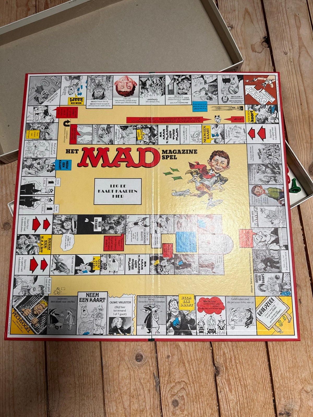 Compleet Het MAD Magazine Spel - Vintage Bordspel, Drie of vier spelers, Ophalen of Verzenden, Gebruikt