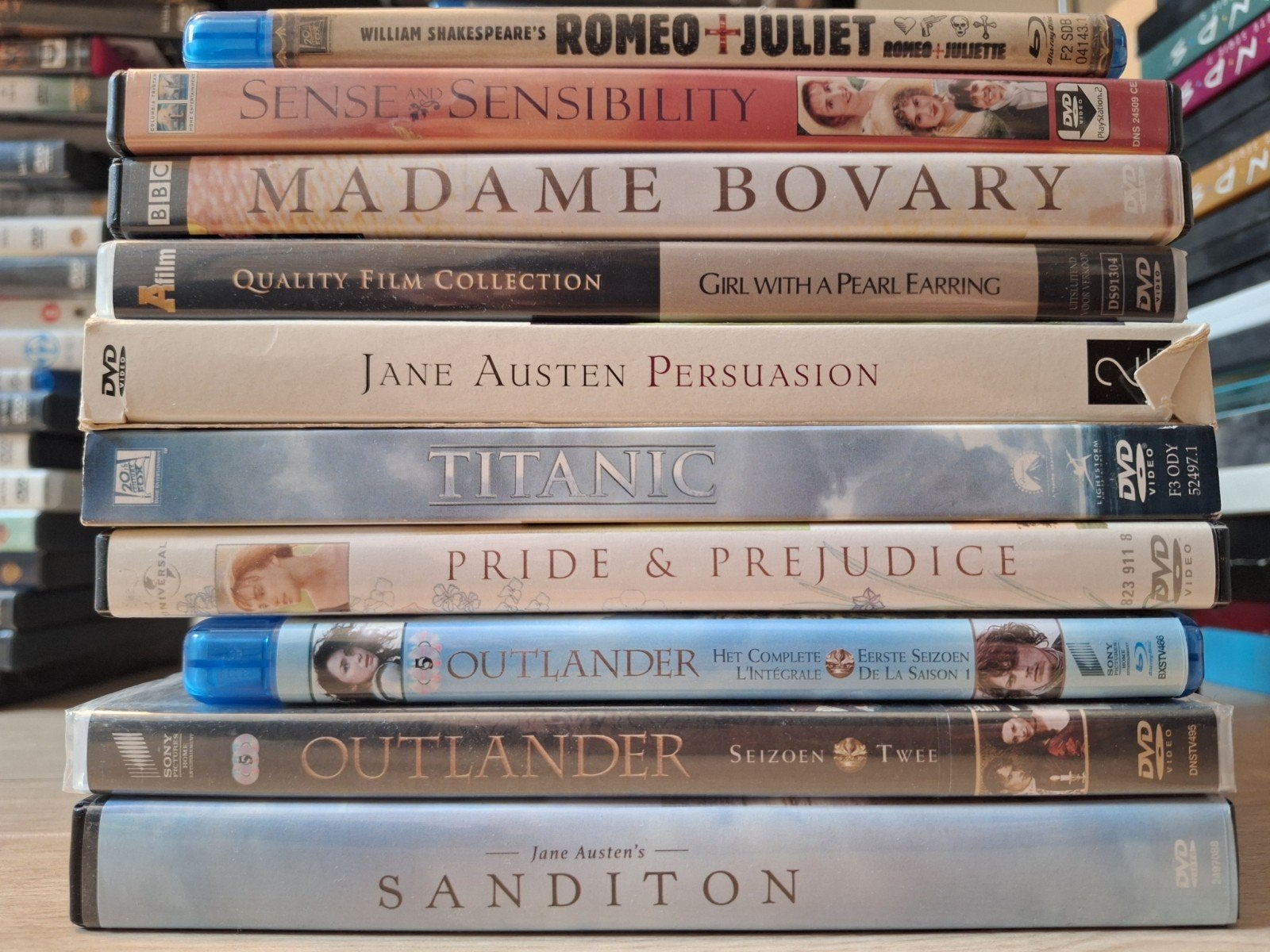 Diverse kostuumdrama films en Outlander, Vanaf 12 jaar, Ophalen of Verzenden, Zo goed als nieuw, Historisch of Kostuumdrama