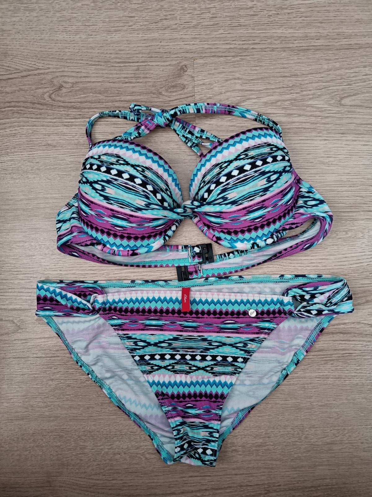 S.Oliver Bikini met kleurrijke print maat 40, Overige kleuren, Ophalen of Verzenden, Zo goed als nieuw, S.Oliver
