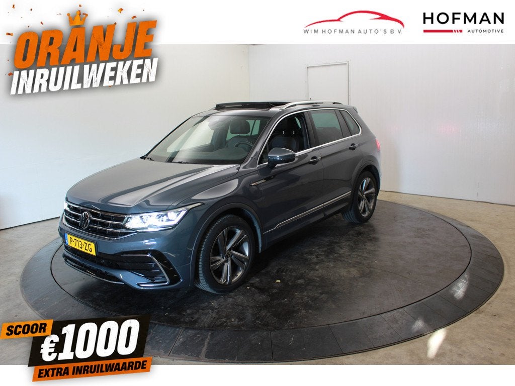 Volkswagen Tiguan 1.5 TSI R-Line EL Trekh+aKlep Panodak Virt, 4 cilinders, Origineel Nederlands, Bedrijf, Automatische klimaatregeling