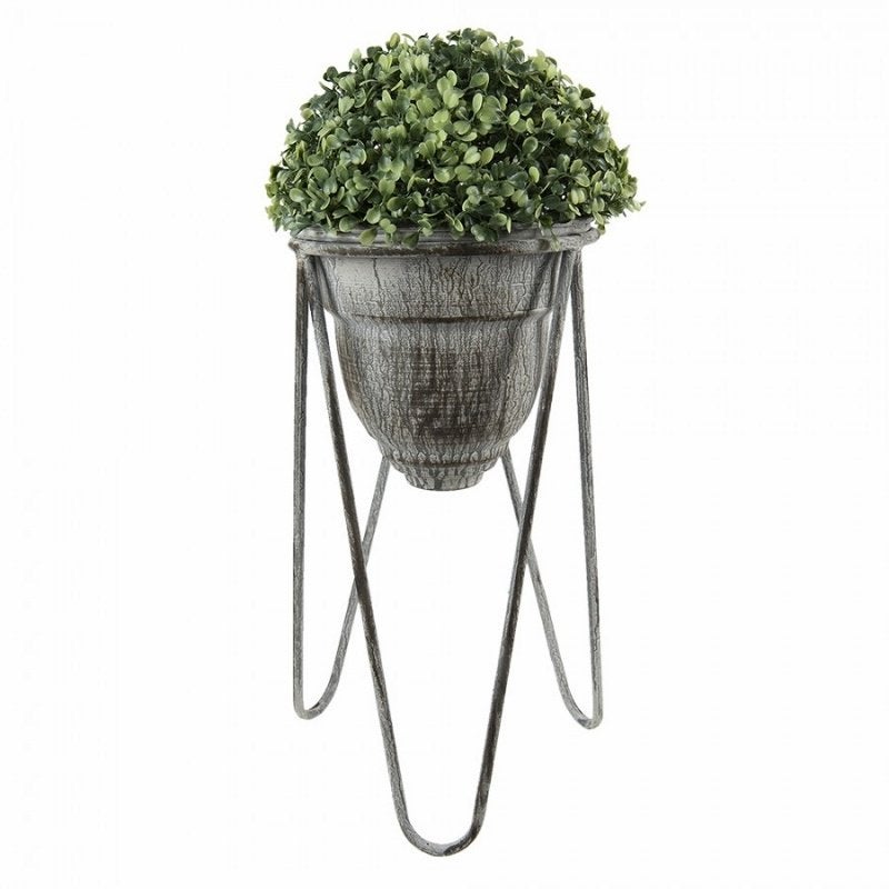 OPRUIMING - CLAYRE & EEF - METALEN POT - VAN 19,50 NU 9,50, Tuin en Terras, Bloempotten, Rond, Nieuw, Ophalen of Verzenden, Minder dan 25 cm