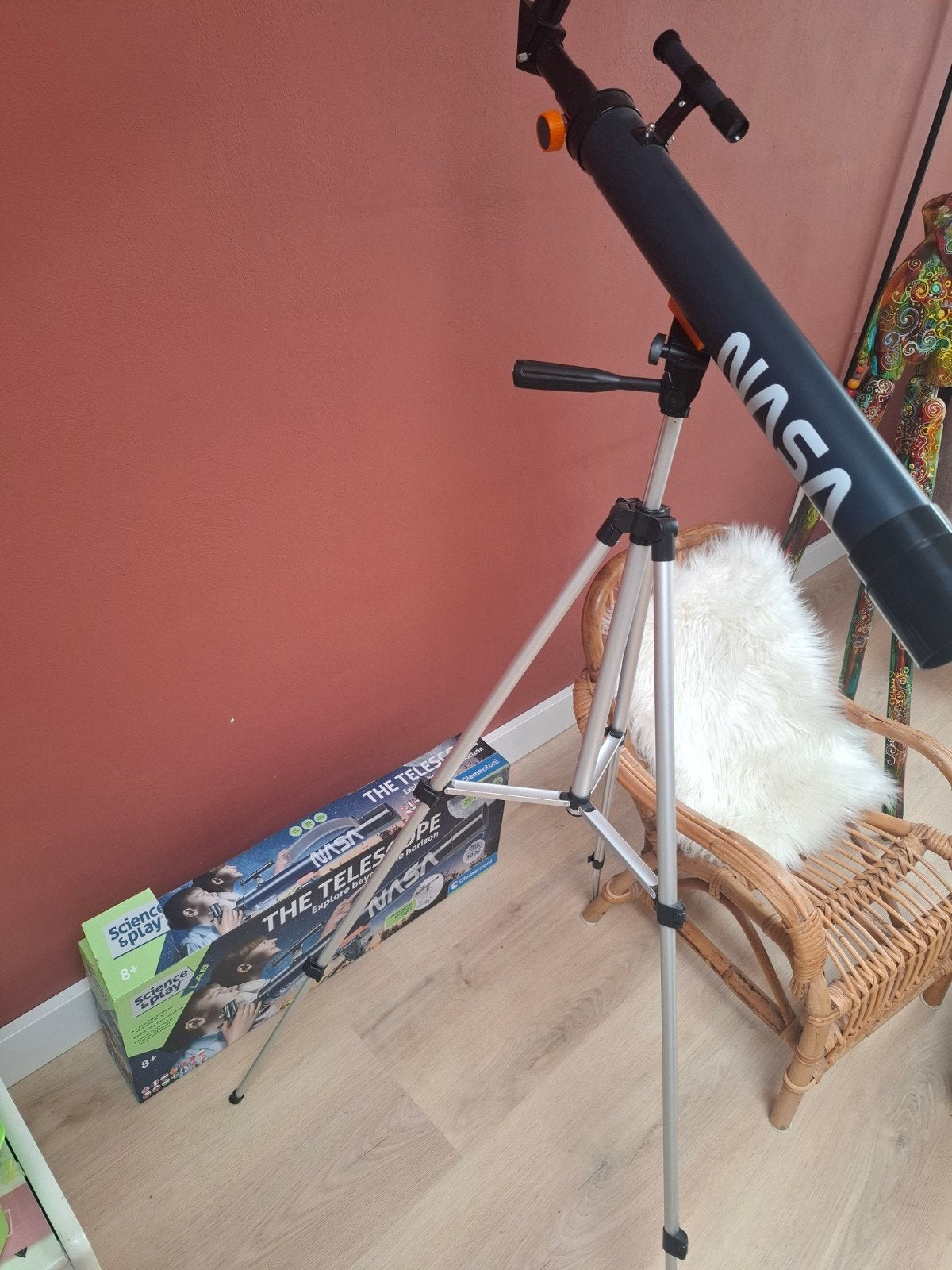 NASA Science & Play Telescoop met Statief, Ophalen, Lenzentelescoop (refractor), 80 tot 200 mm, Met statief