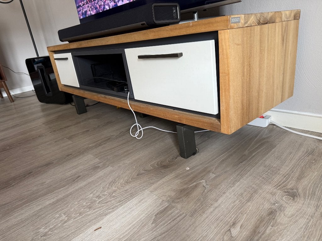 Tv meubel XOON, Huis en Inrichting, Kasten | Televisiemeubels, Ophalen, Gebruikt, 100 tot 150 cm, Eikenhout