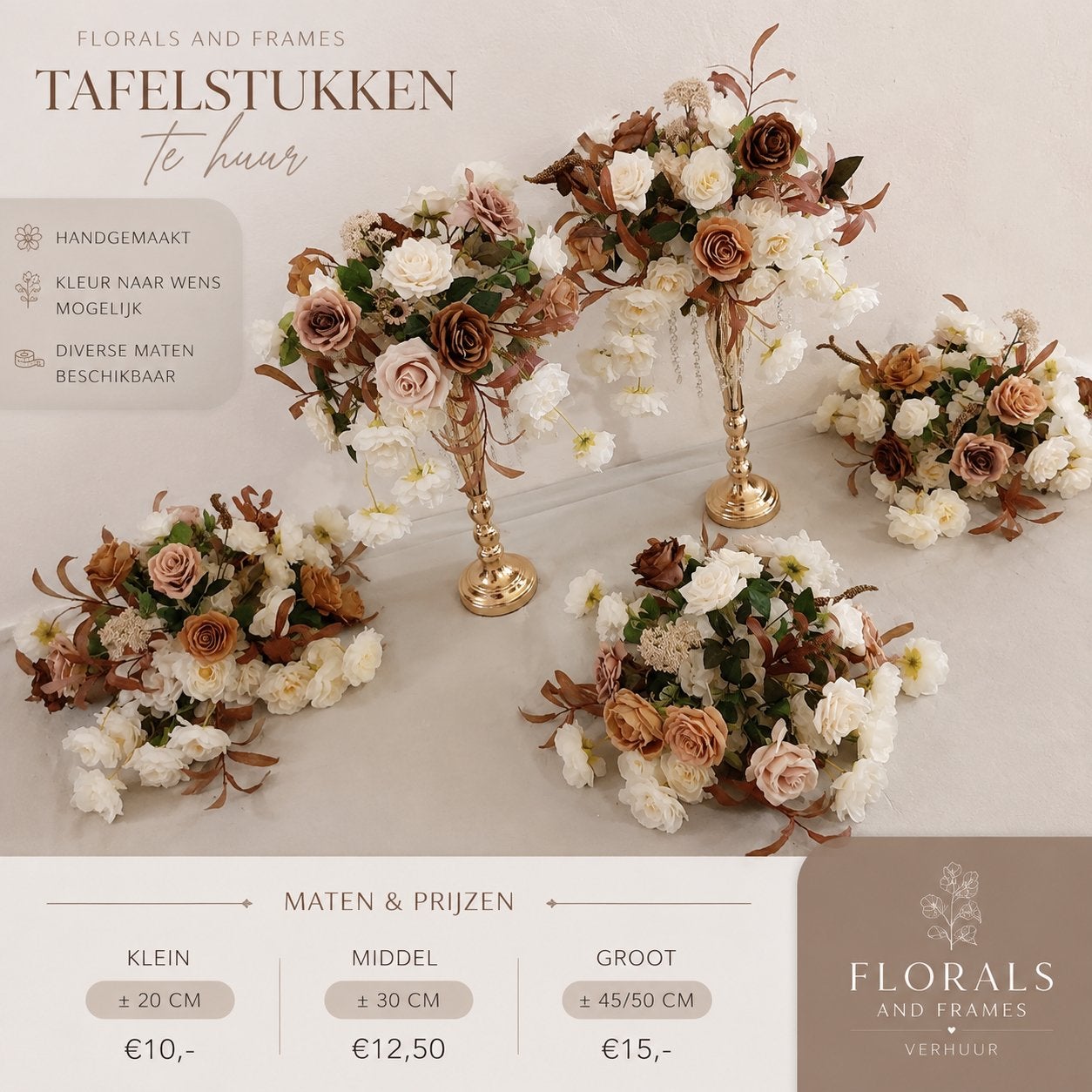 Bloemstukken Te Huur Bruiloft Henna Babyshower Feest, Ophalen, Nieuw, Geboorte of Huwelijk