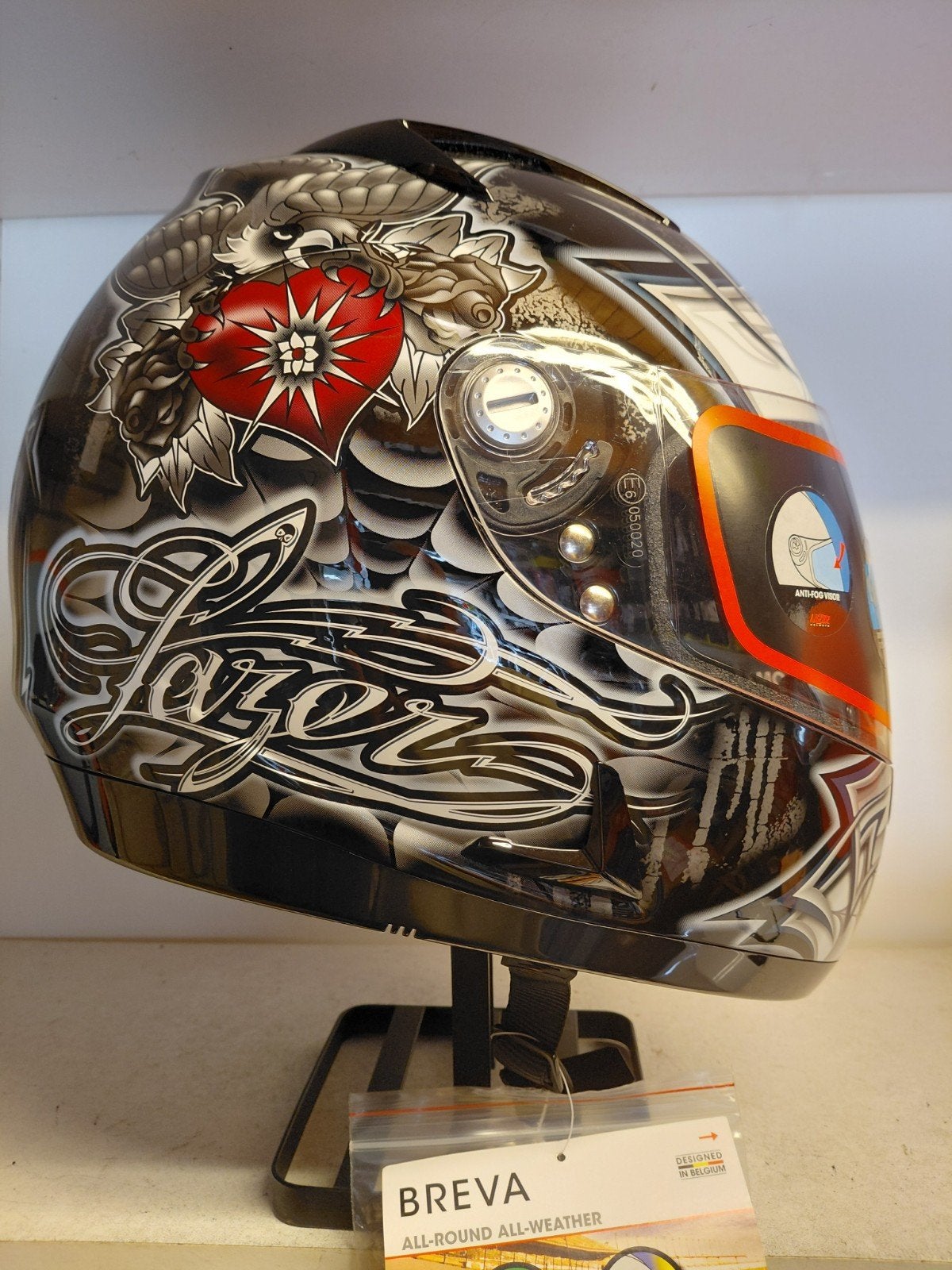 Nieuwe lazer helm met zonnevizier maat S, Kinderen, Ophalen of Verzenden, Integraalhelm, S