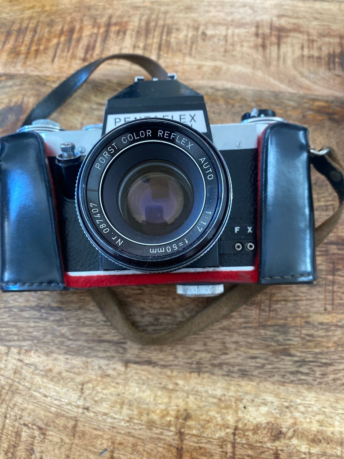 Pentaflex SL Spiegelreflexcamera met Porst Color Reflex lens, Ophalen of Verzenden, Gebruikt, Spiegelreflex, Overige Merken