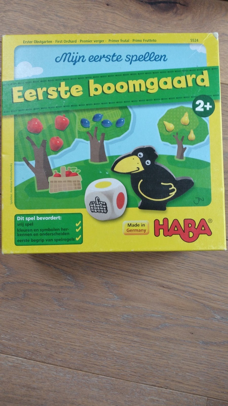 HABA Mijn eerste spellen: Eerste boomgaard (2+), Een of twee spelers, Ophalen, Gebruikt, HABA