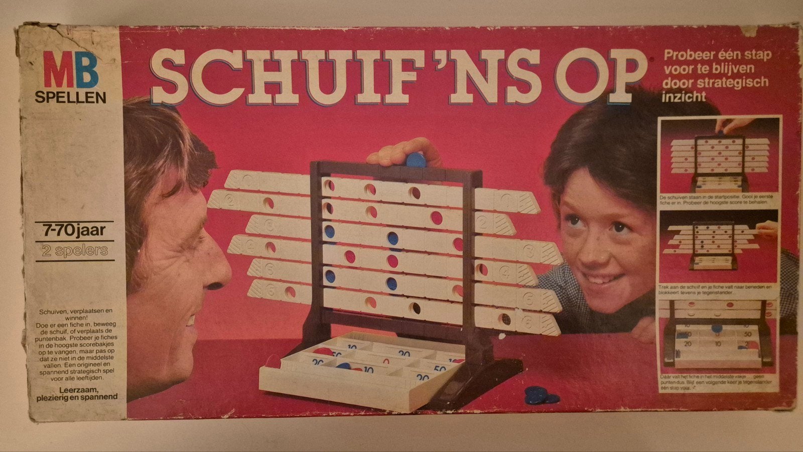 Schuif 'ns op - 7+, Hobby en Vrije tijd, Ophalen of Verzenden, Gebruikt, MB Spellen