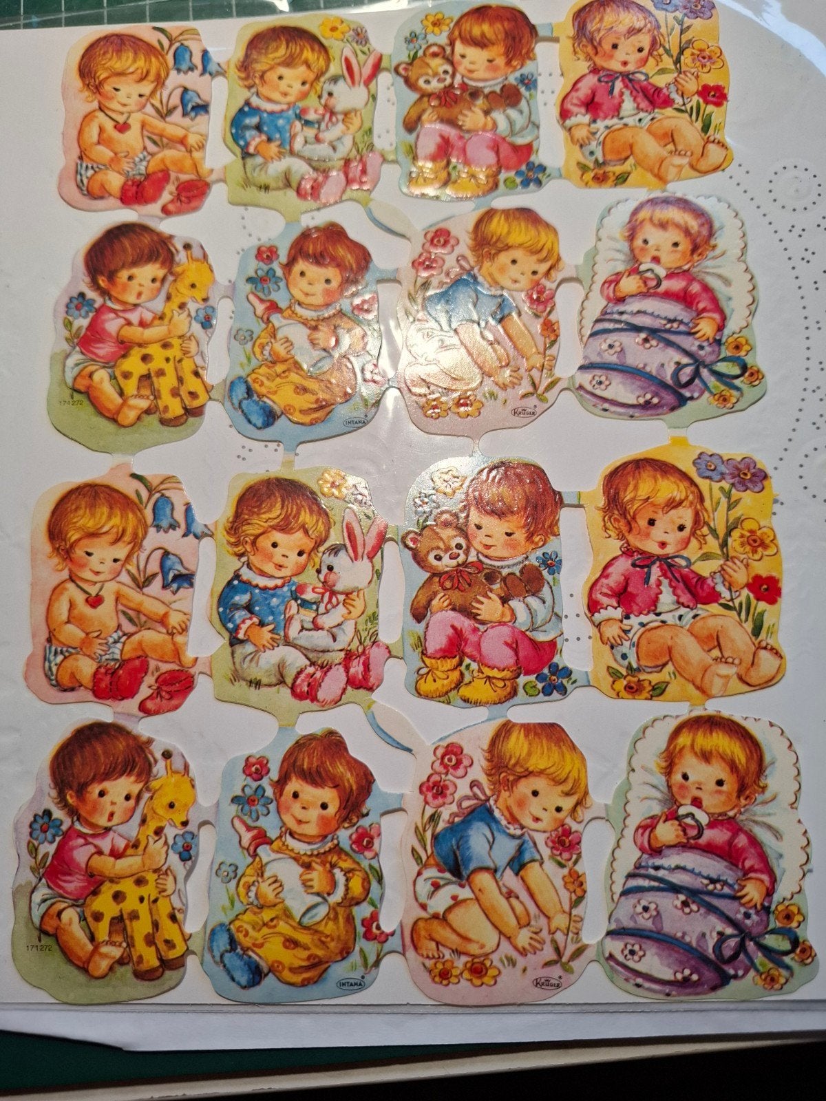 Vintage Poezieplaatjes Baby's en Kinderen, Verzamelen, Poesieplaatjes, Ophalen of Verzenden