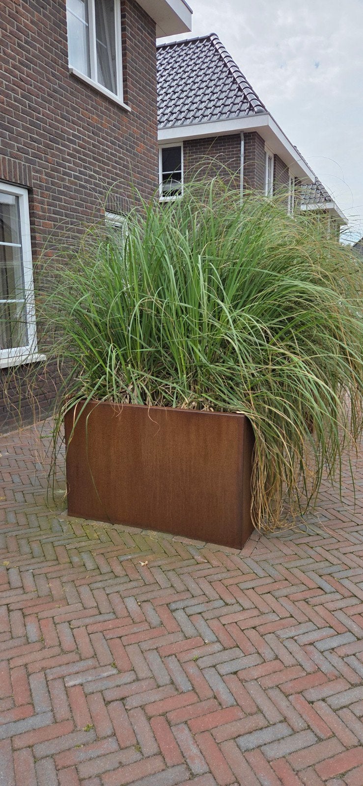 2 cortenstaal plantenbakken 120x120x80 cm, Tuin en Terras, Ophalen of Verzenden, Metaal, Tuin