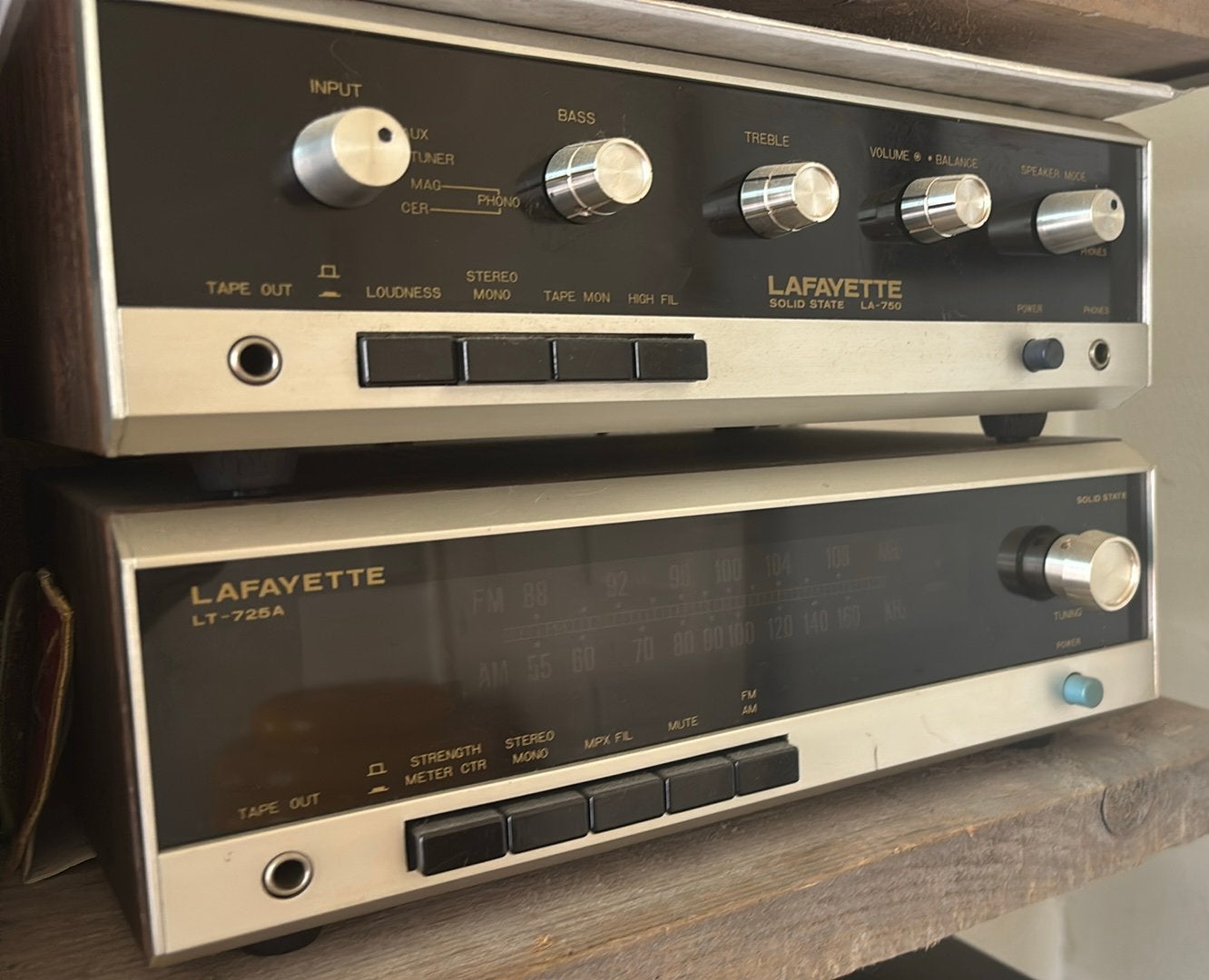 Lafayette la750 met tuner lt725A, Ophalen of Verzenden, Minder dan 60 watt, Overige merken