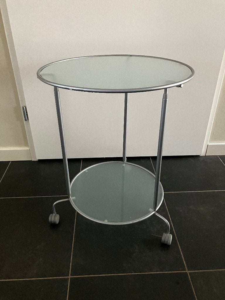 IKEA bijzettafel Heimdahl, Huis en Inrichting, Ophalen, Minder dan 55 cm, Gebruikt, Rond