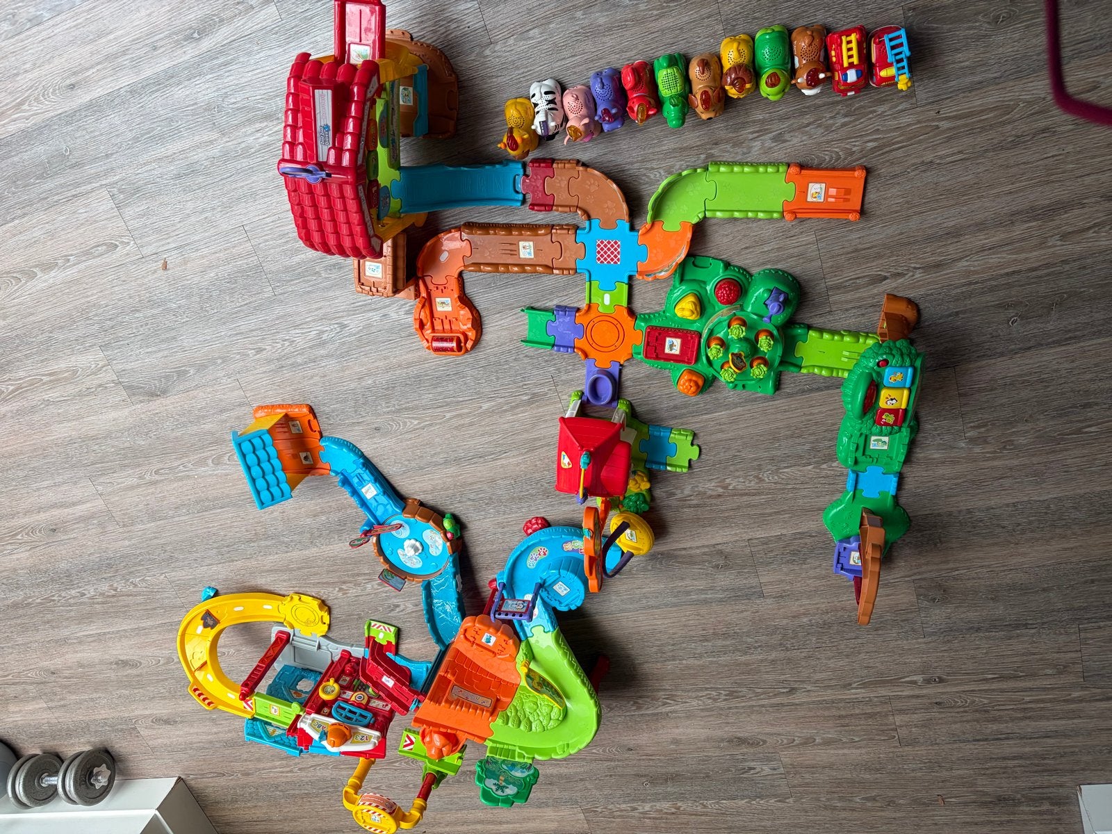 Grote VTech Zoef Zoef Dieren & Toet Toet Auto's Set, Kinderen en Baby's, Speelgoed | Vtech, Ophalen, Gebruikt, 2 tot 4 jaar