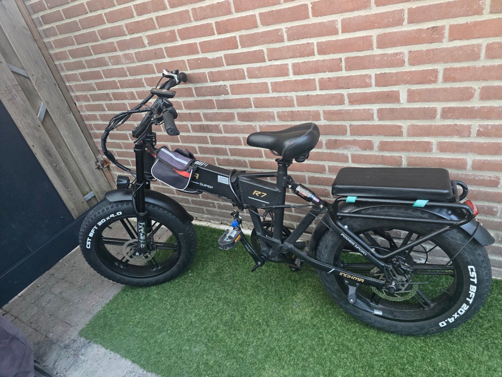 Elektrische vouwfiets met dikke banden, Gebruikt, Minder dan 47 cm, 50 km per accu of meer, Ophalen