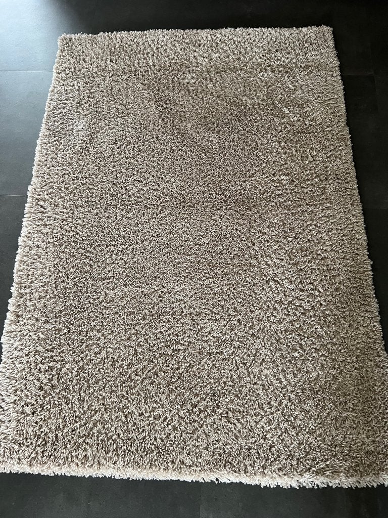 Beige vloerkleed, Gebruikt, 100 tot 150 cm, Beige, Ophalen of Verzenden