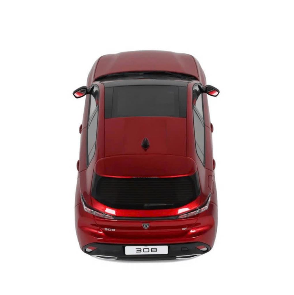 Peugeot 308 GT Rood 2022 OTTO MOBILE schaal 1/18 OT1140, Verzenden, Nieuw, Auto, OttOMobile