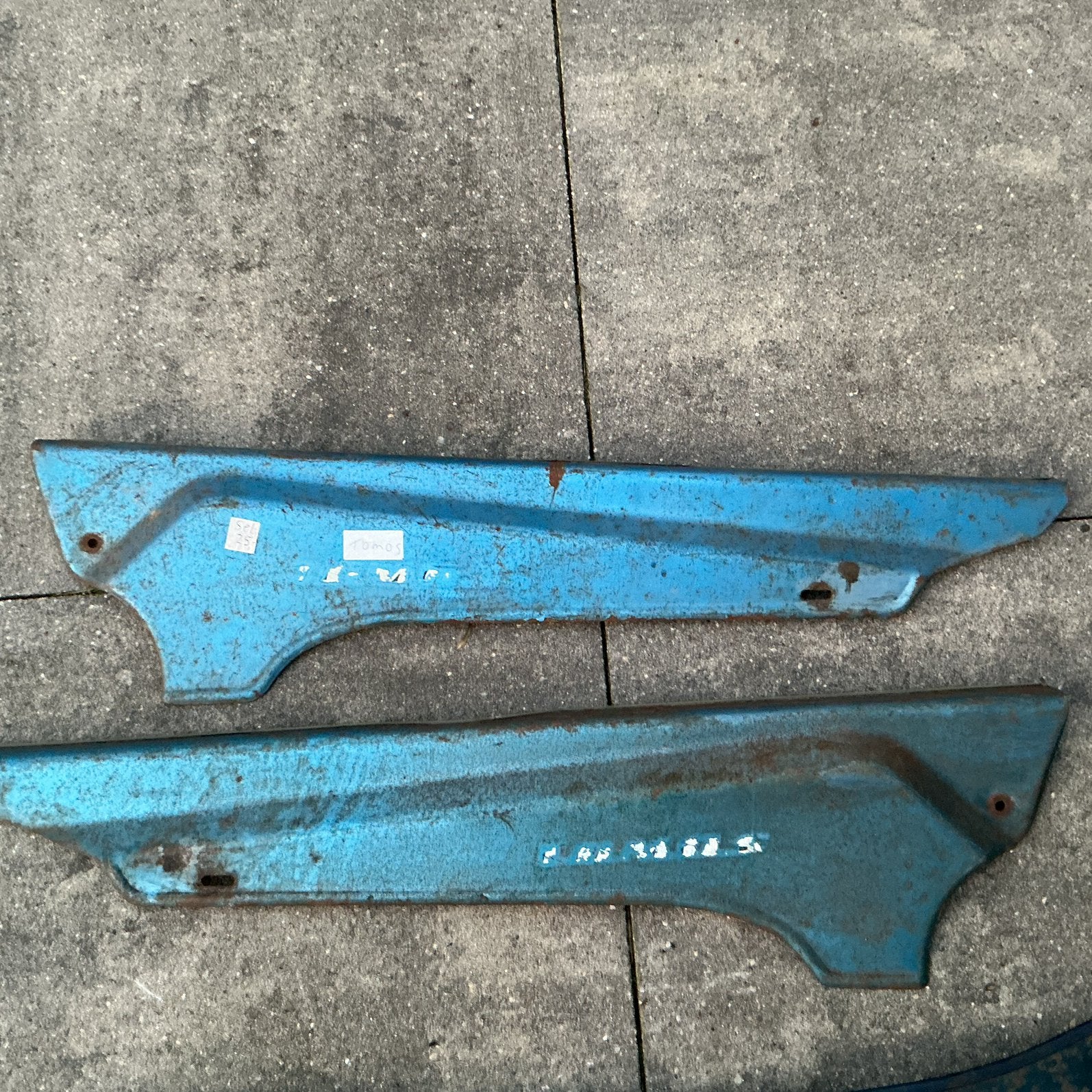 TOMOS A3 SF1 METALEN MOTOR SCHERMEN ZEER GAAF EN ZELDZAAM, Fietsen en Brommers, Ophalen of Verzenden, Gebruikt, Kap