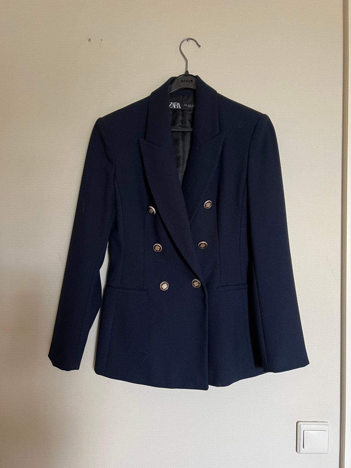 Zara donkerblauw colbert maat M, Kleding | Dames, Maat 38/40 (M), Blauw, Ophalen of Verzenden, Zo goed als nieuw