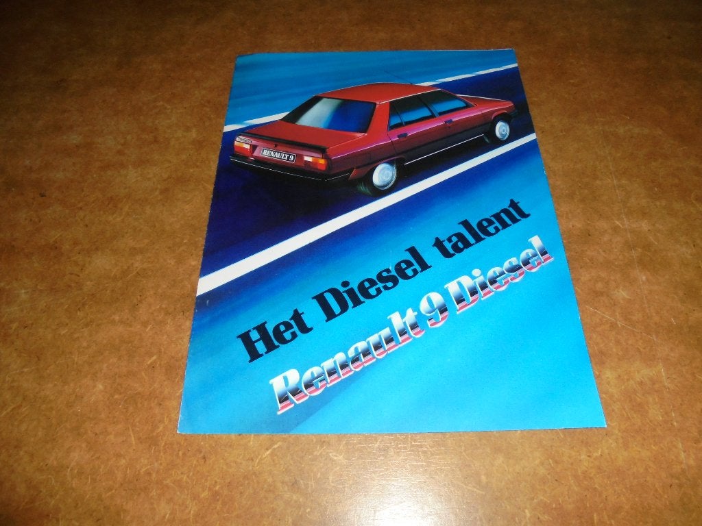 brochure Renault 9 Diesel, Ophalen of Verzenden, Nieuw, Renault