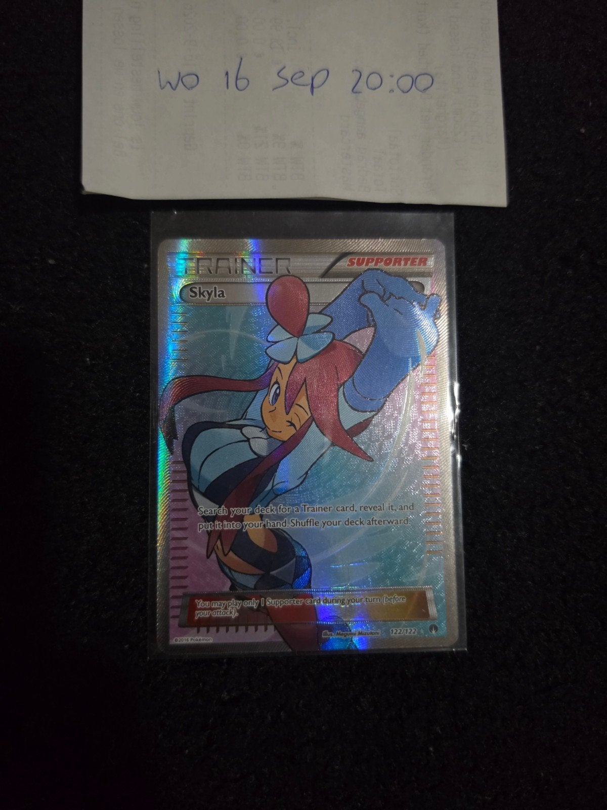 Skyla Full Art Trainer Kaart 122/122 NM Breakpoint, Hobby en Vrije tijd, Ophalen of Verzenden, Zo goed als nieuw, Losse kaart