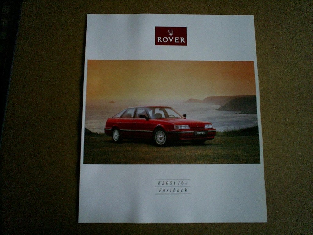 Folder Rover 820 Si 16V Fastback [ 1991 ], Verzenden, Zo goed als nieuw, Overige merken