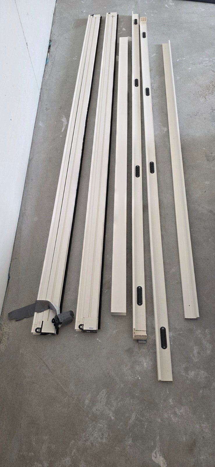 Dubbele hordeuren - openslaande deuren- 2.0m x 2.45m, Doe-het-zelf en Verbouw, Metalen, Ophalen, Gebruikt, Aluminium