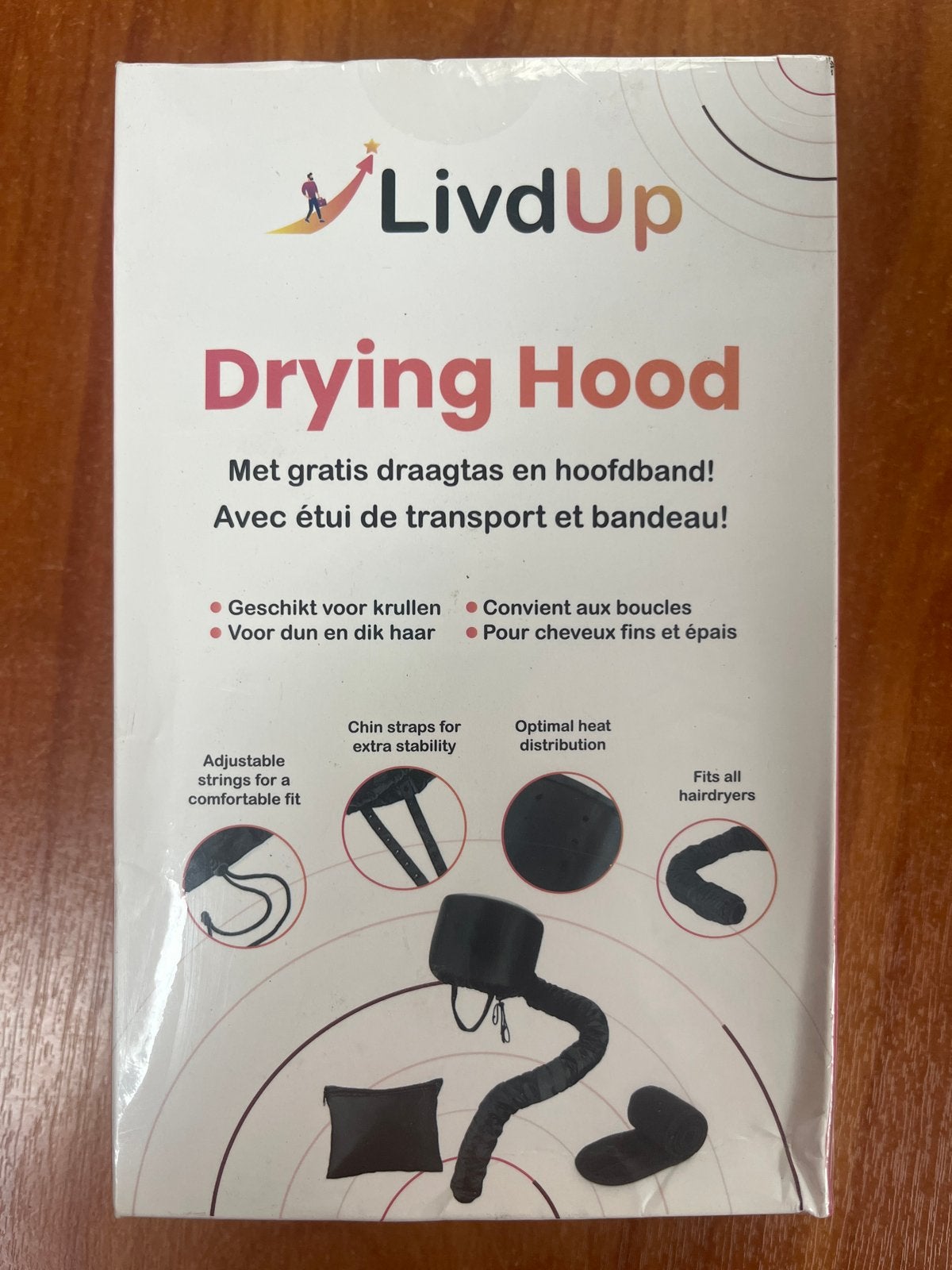 LivdUp Drying Hood - Droogkap voor krullen en dik haar, Ophalen of Verzenden, Nieuw, Haarverzorging