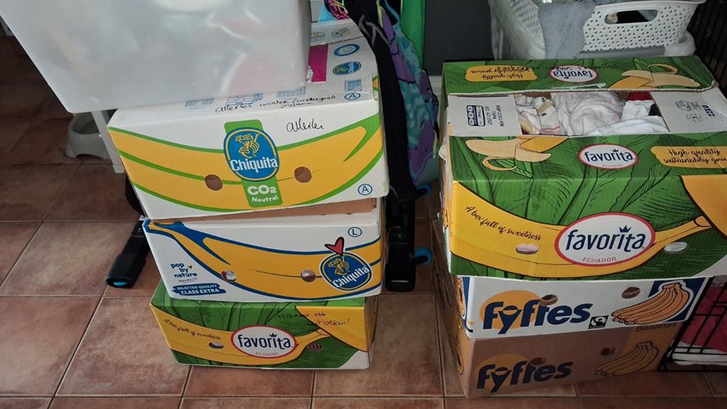 Grote partij baby- en kinderkleding (7 bananendozen) meisje, Kinderen en Baby's, Babykleding | Overige, Ophalen, Meisje