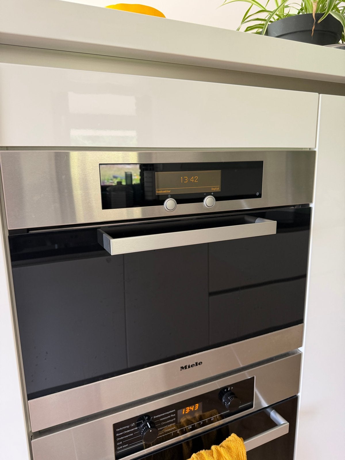 Miele Stoomoven - Inbouw - Zo goed als nieuw, Ophalen, 45 tot 50 cm, Inbouw, Miele