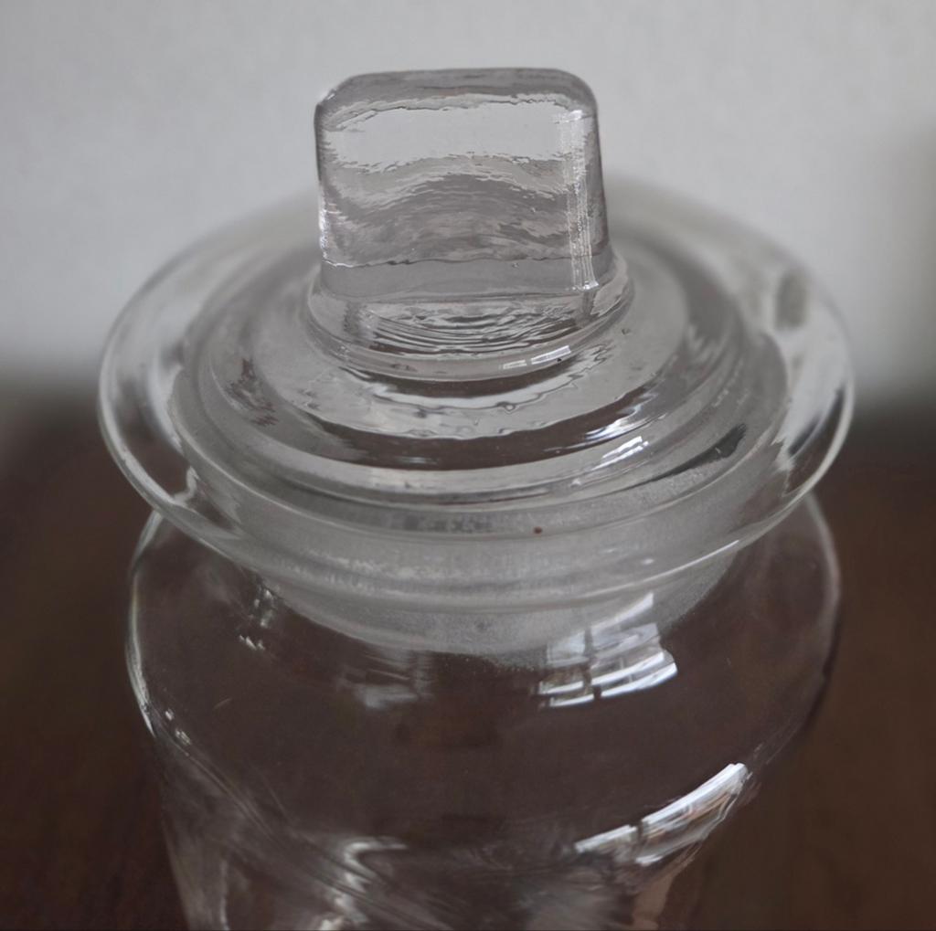 Vintage glazen apothekerspot, Antiek en Kunst, Ophalen of Verzenden