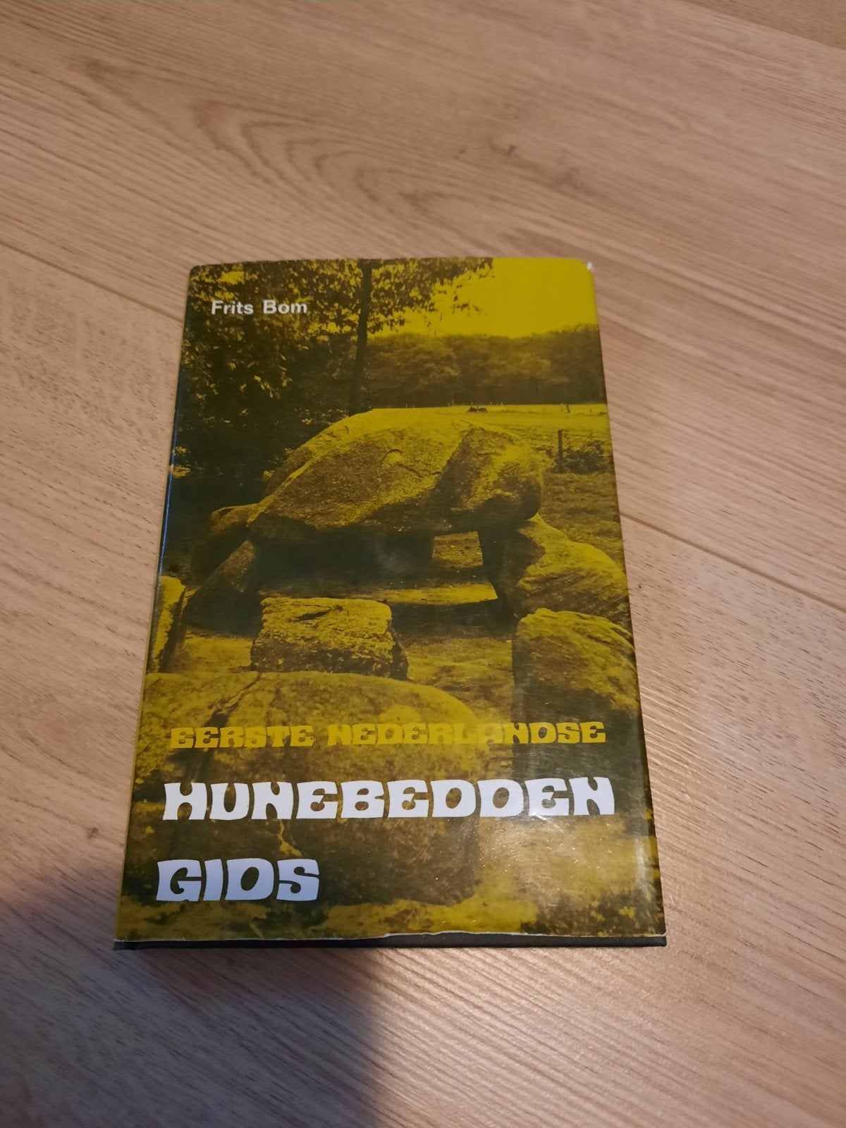 leuk boek. Eerste Nederlandse hunebedden gids, Ophalen of Verzenden, Zo goed als nieuw, Frits bom