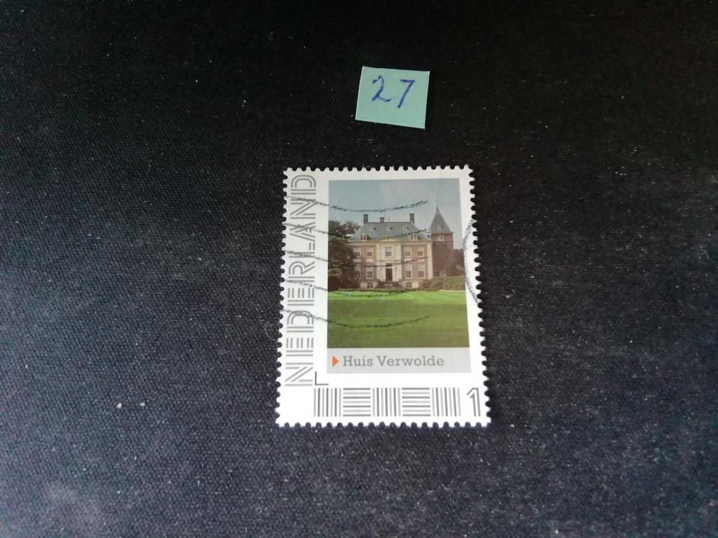 NEDERLAND PERSOONLIJKE POSTZEGEL HUIS VERWOLDE GESTEMPELD, Ophalen of Verzenden, Na 1940, Gestempeld