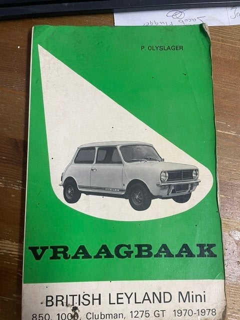 vraagbaak Mini 850 1000, Auto diversen, Ophalen of Verzenden