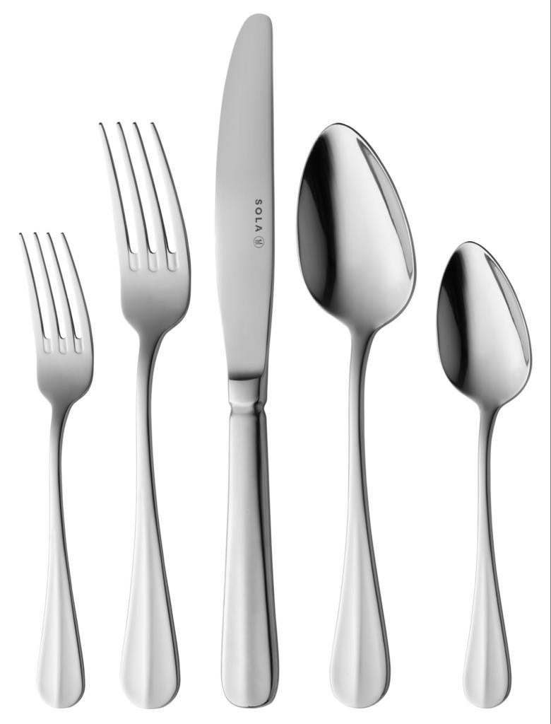 Sola Hollands Glad Bestekset - 50-delig, 6 Personen, Antiek en Kunst, Antiek | Bestek, Ophalen