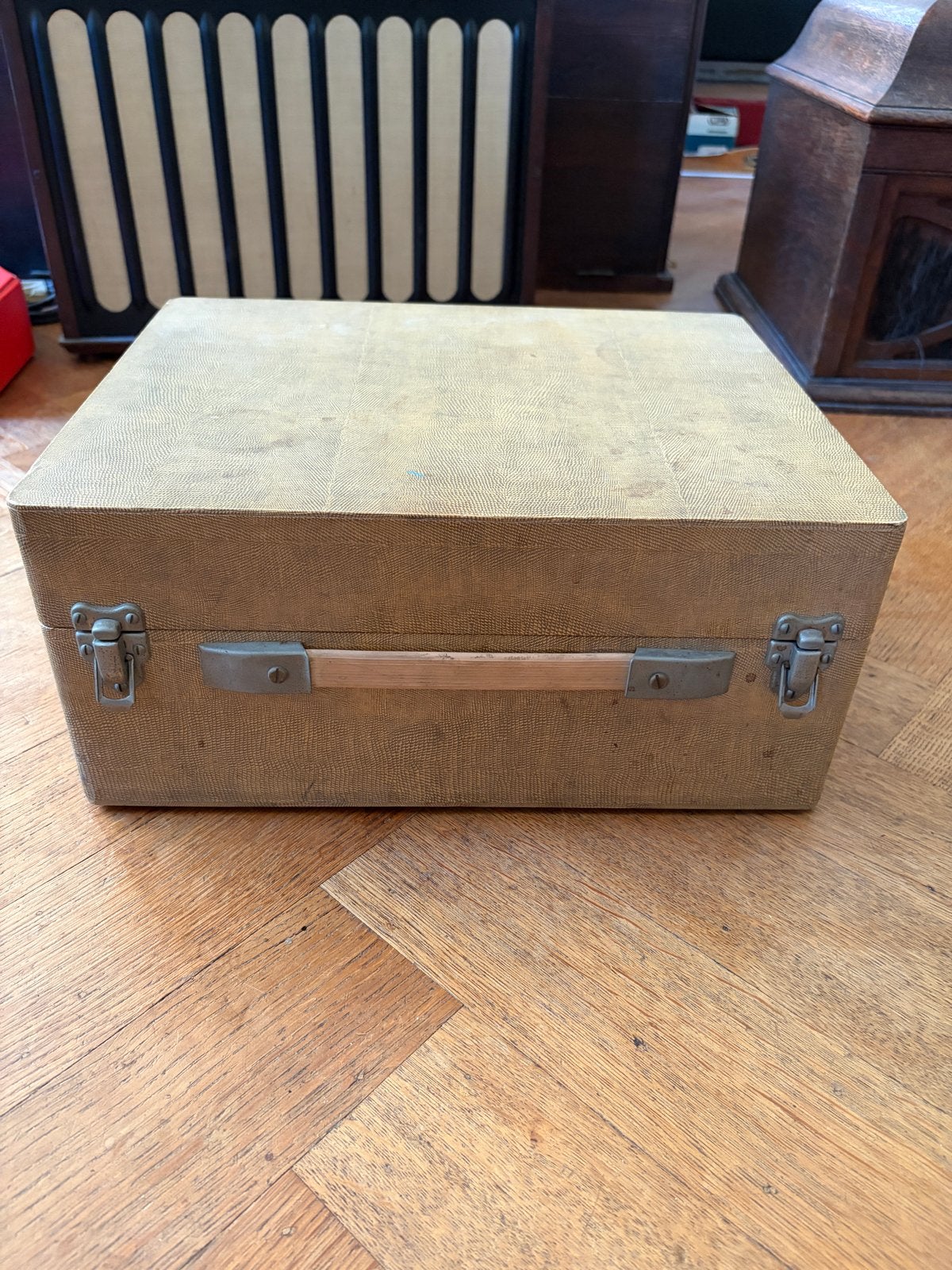 Vintage Platenspeler in Koffer - De Pathefoon, Ophalen, Gebruikt, Platenspeler, Overige merken