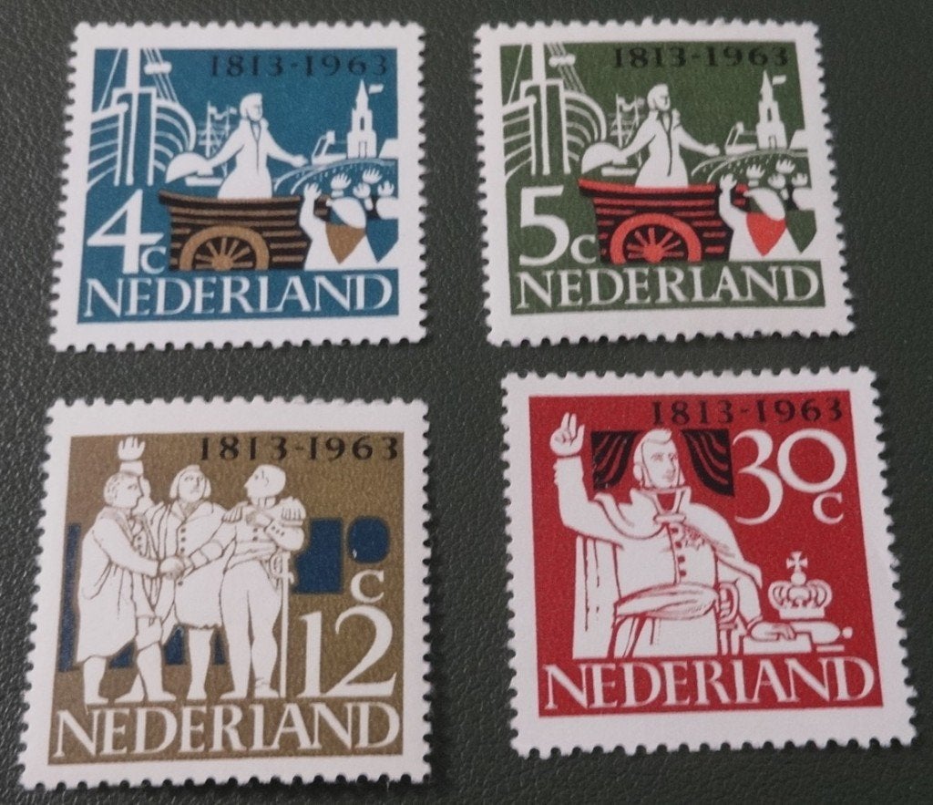 150 jr Onafhankelijkheid - 807#810 - 1963 - Serie - PNe01-15, Postzegels en Munten, Postzegels | Nederland, Verzenden, Na 1940