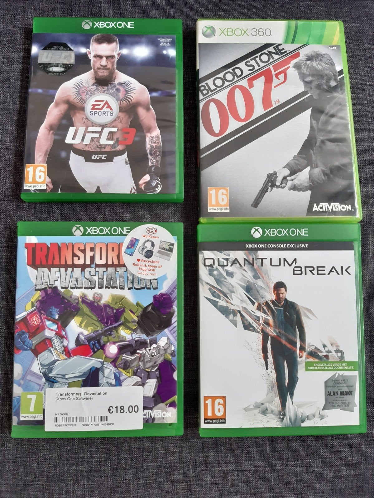 Xbox One games (zie beschrijving), Verzenden