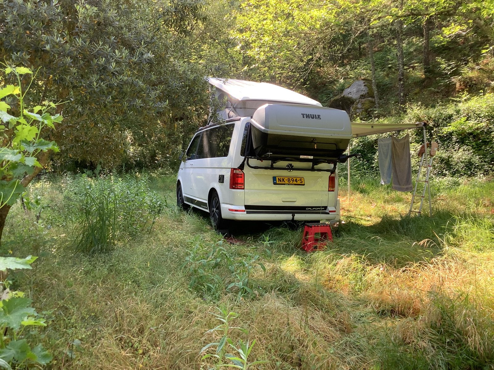 Thule bagagekoffer voor fietsenrek camper, Caravans en Kamperen, Camper-accessoires, Ophalen of Verzenden, Gebruikt
