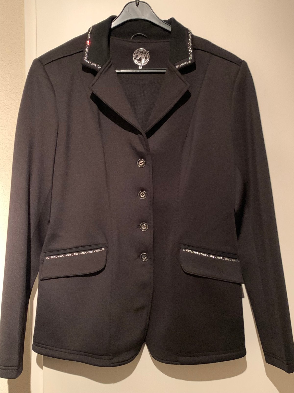 Harry’s Horse wedstrijdjasje maat M met bling, Dieren en Toebehoren, Ophalen of Verzenden, Zo goed als nieuw, Dressuur, Bovenkleding