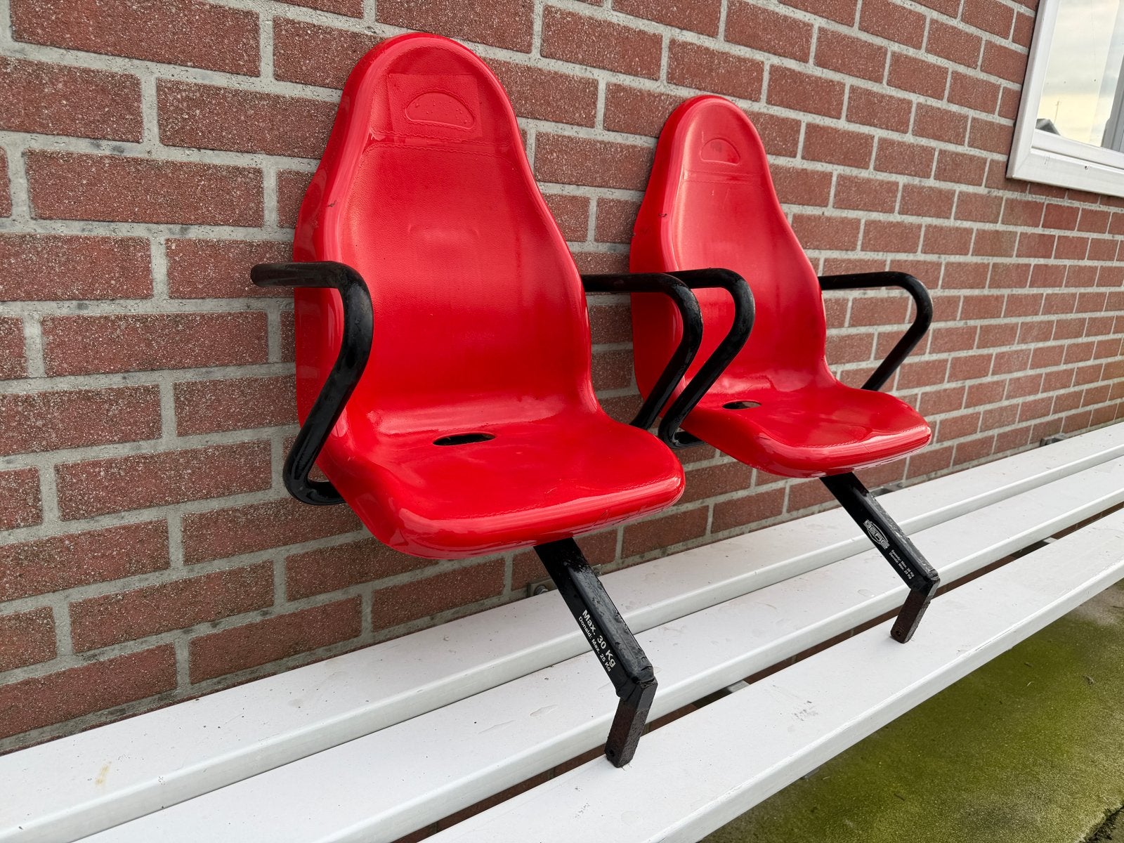 2x BERG Skelter Duostoel Rood -, B, Gebruikt, Ophalen of Verzenden, A